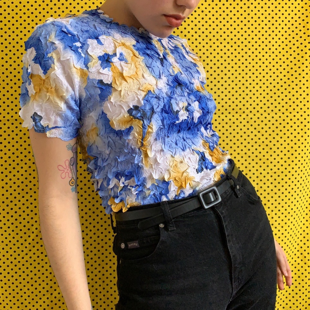 Unisex Pleated Top
